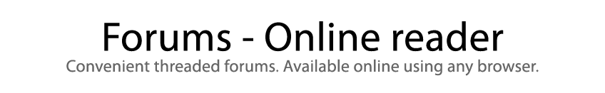 CIX Forums - Our online reader