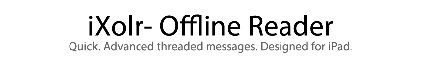iXOlr - Offline Reader designed for iPad and iPhone