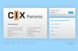 CIX Forums Login